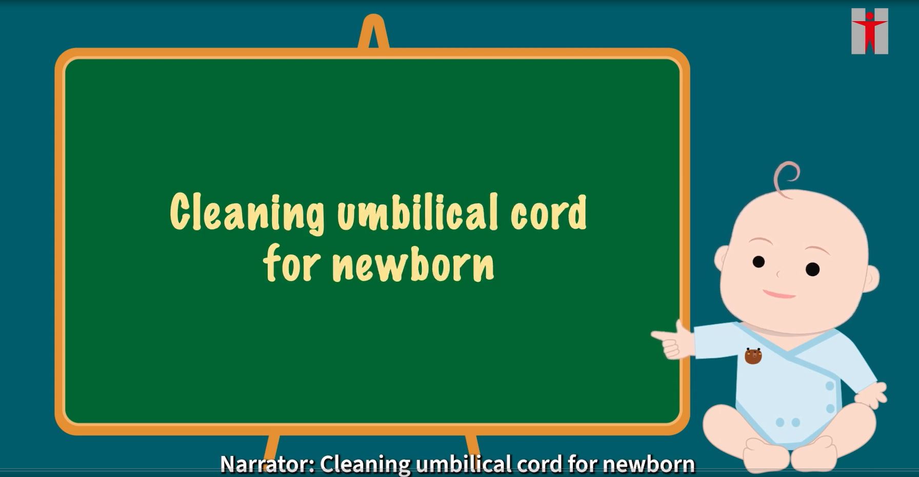 Cleaning umbilical cord for newborn